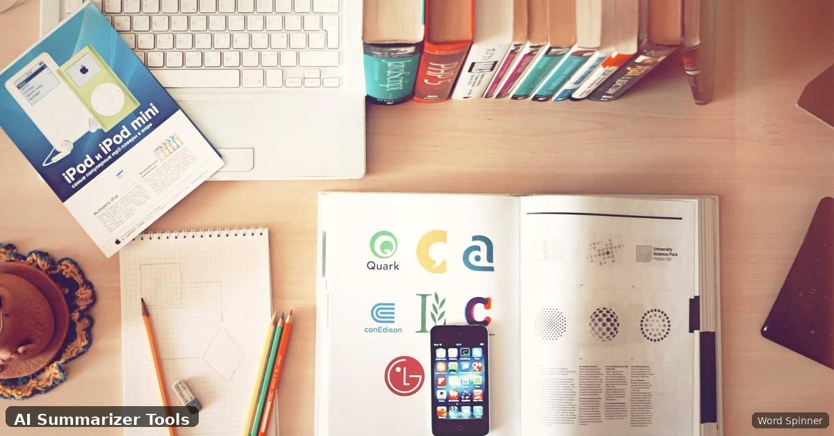 word spinner AI tool interface to summarize an article online free 2026