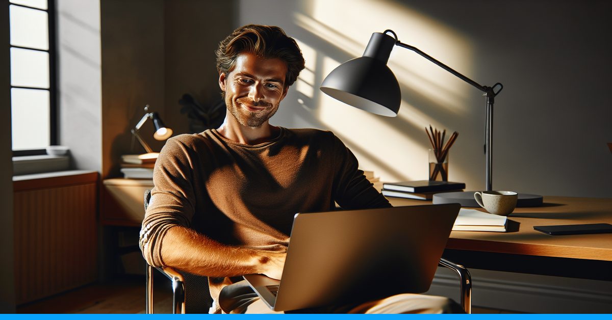 Writer using Word Spinner, a top QuillBot alternative, to humanize AI text and bypass AI detection tools on a laptop