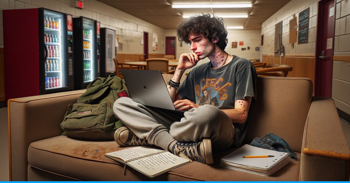 word spinner vs quillbot vs grammarly - student in dorm comparing ai writing tools on laptop