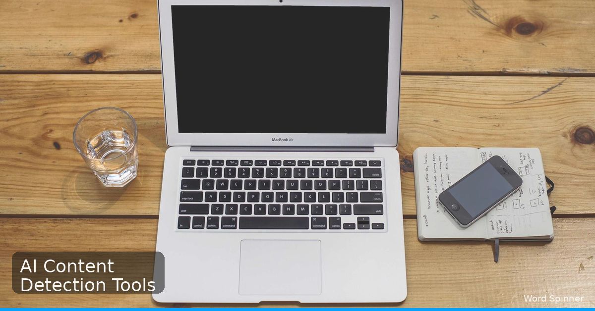 AI detection tools like Turnitin analyzing text for predictable sentence patterns and vocabulary distribution