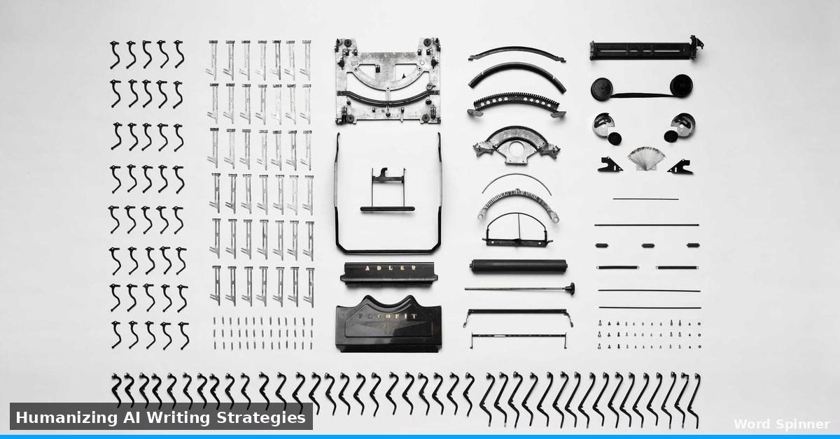 how to humanize AI text for free - writer at typewriter reviewing strategies