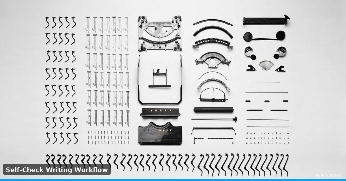 Self-check workflow for reviewing AI content before submission
