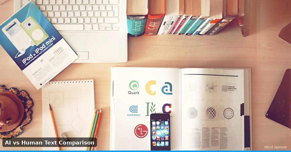 AI text vs human text comparison showing perplexity and burstiness differences