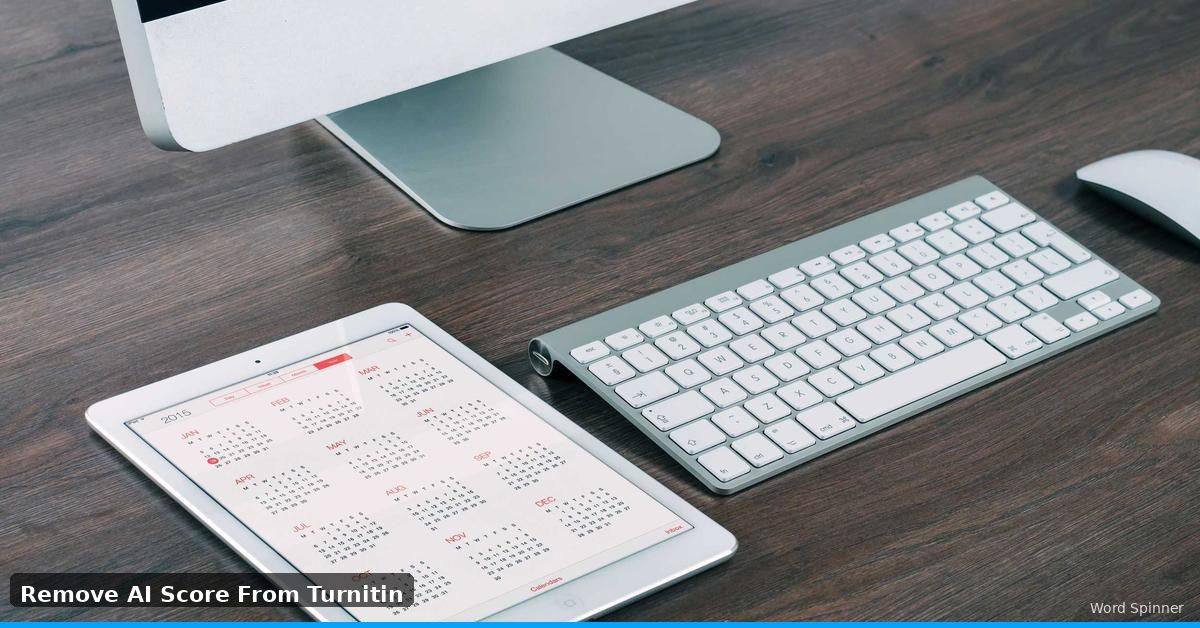 Featured image for how to remove AI score from Turnitin guide