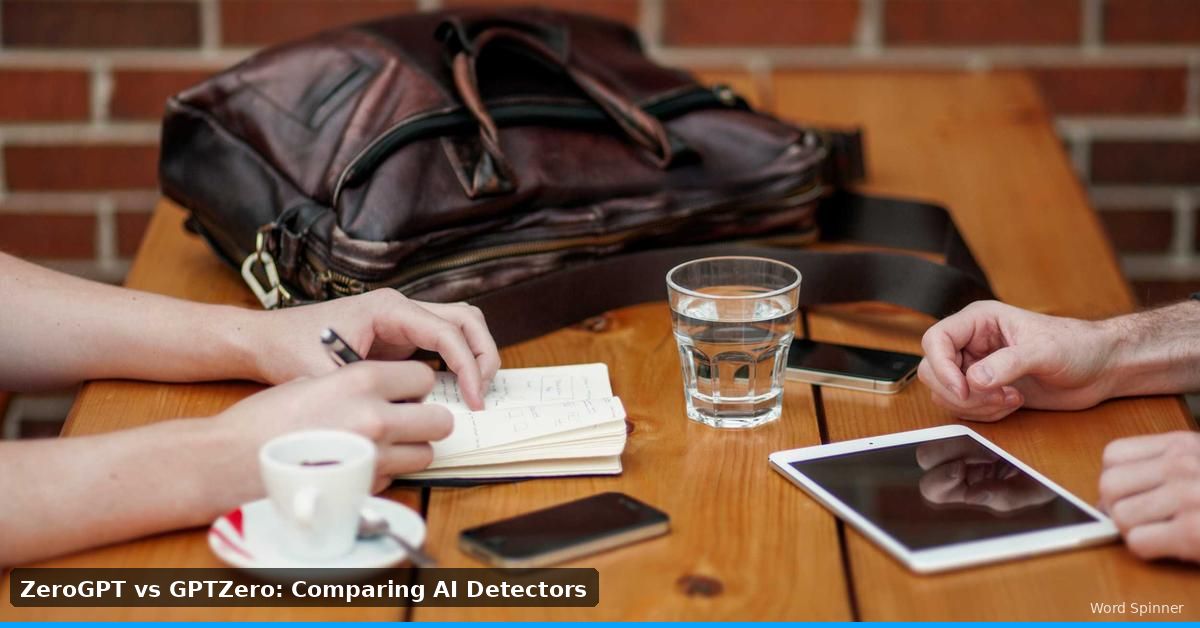 People at laptops comparing ZeroGPT and GPTZero AI detection tools