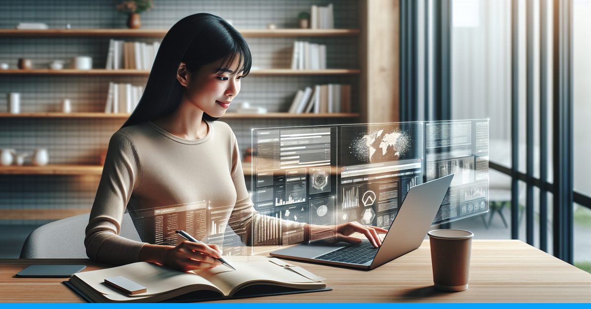Content writer reviewing before and after AI detection score results on a laptop after rewriting text to bypass ChatGPT detection