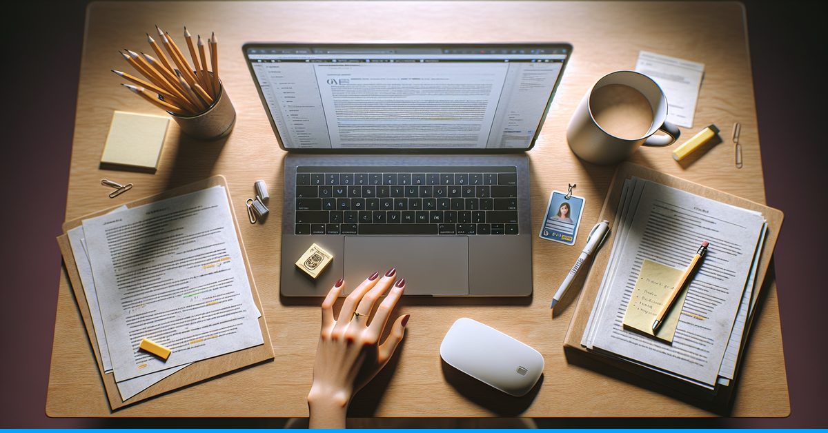 university student studying with laptop academic integrity detection tools