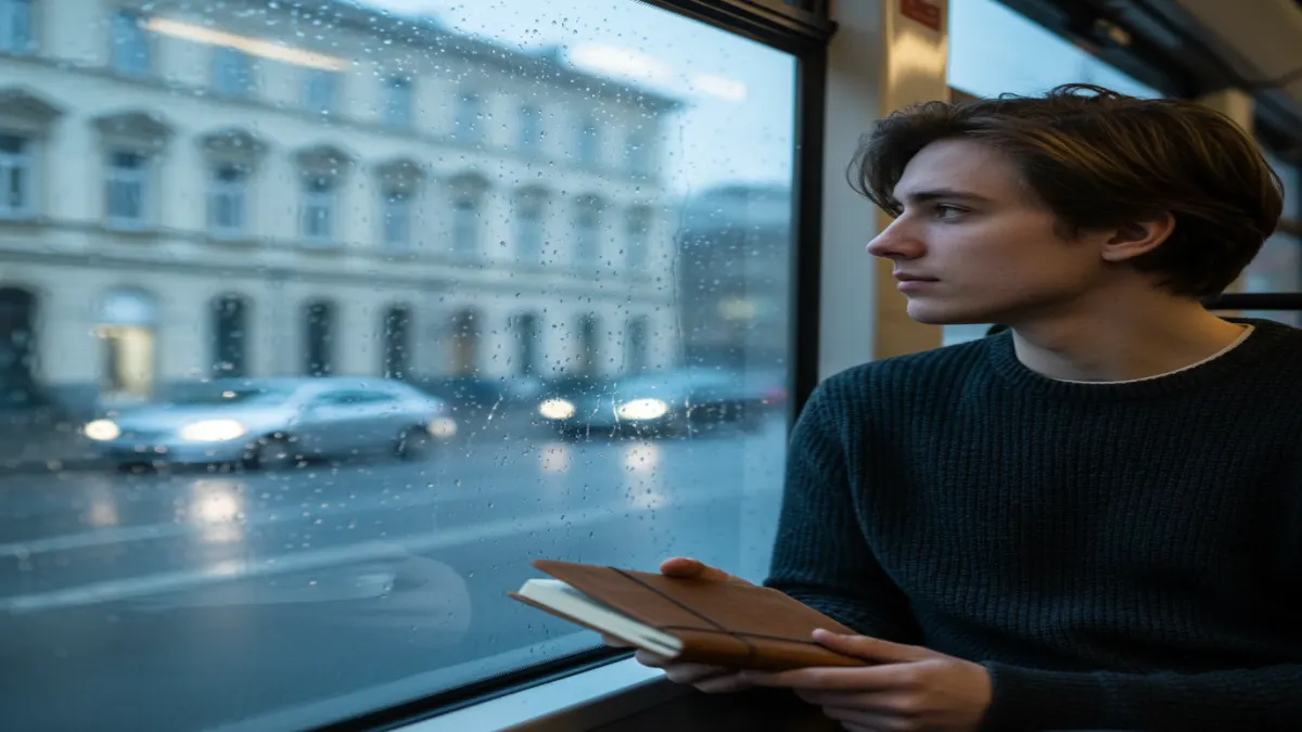 Writer on a tram reflects on does Turnitin detect paraphrasing during a quiet revision break.