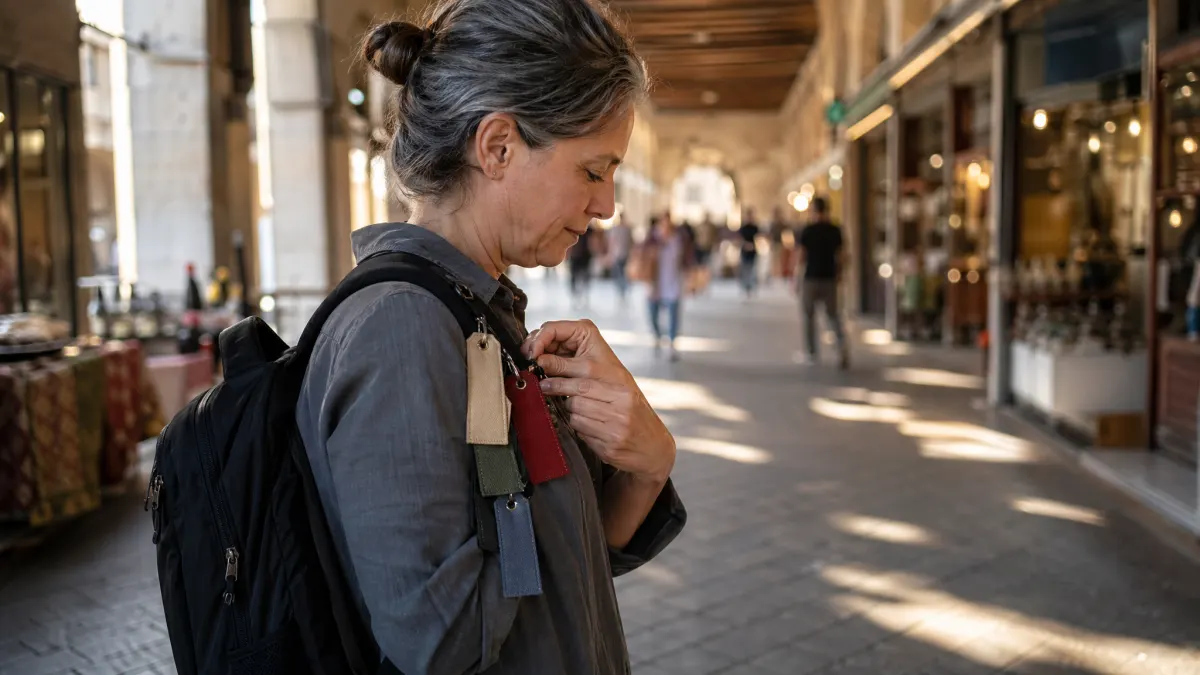 Writing coach uses blank backpack tags for a does chatgpt plagiarize review process.