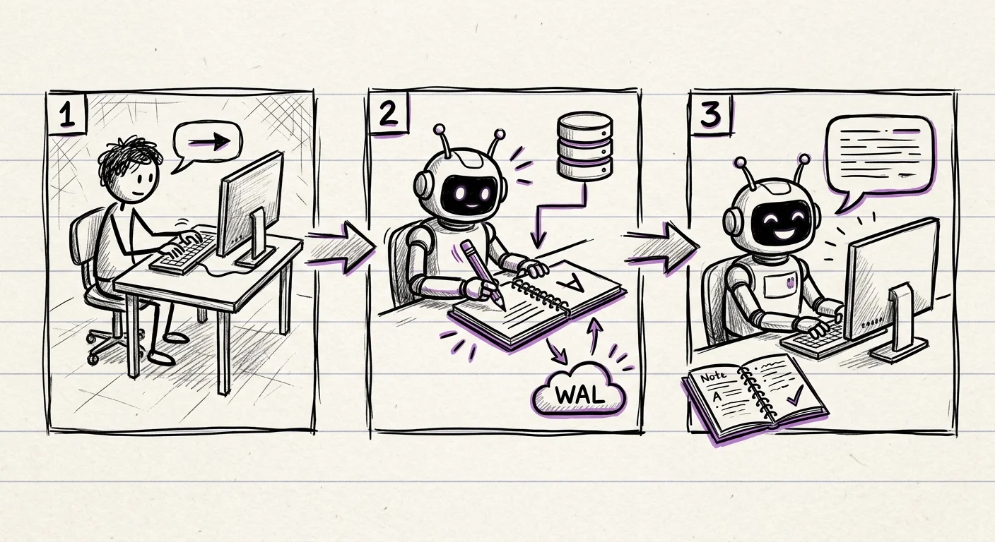 WAL-protocol stappenschema voor proactieve AI agent