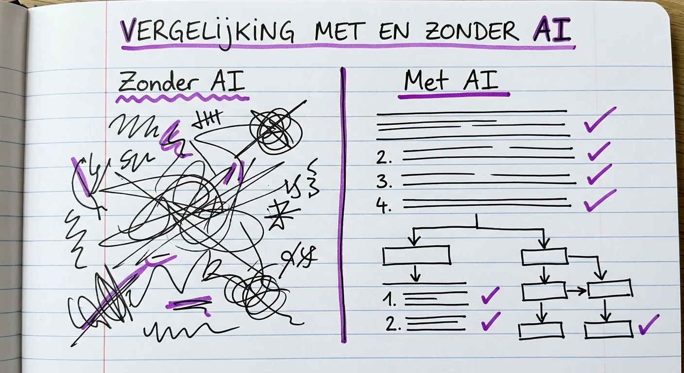Zonder AI versus Met AI prijsstrategie vergelijking